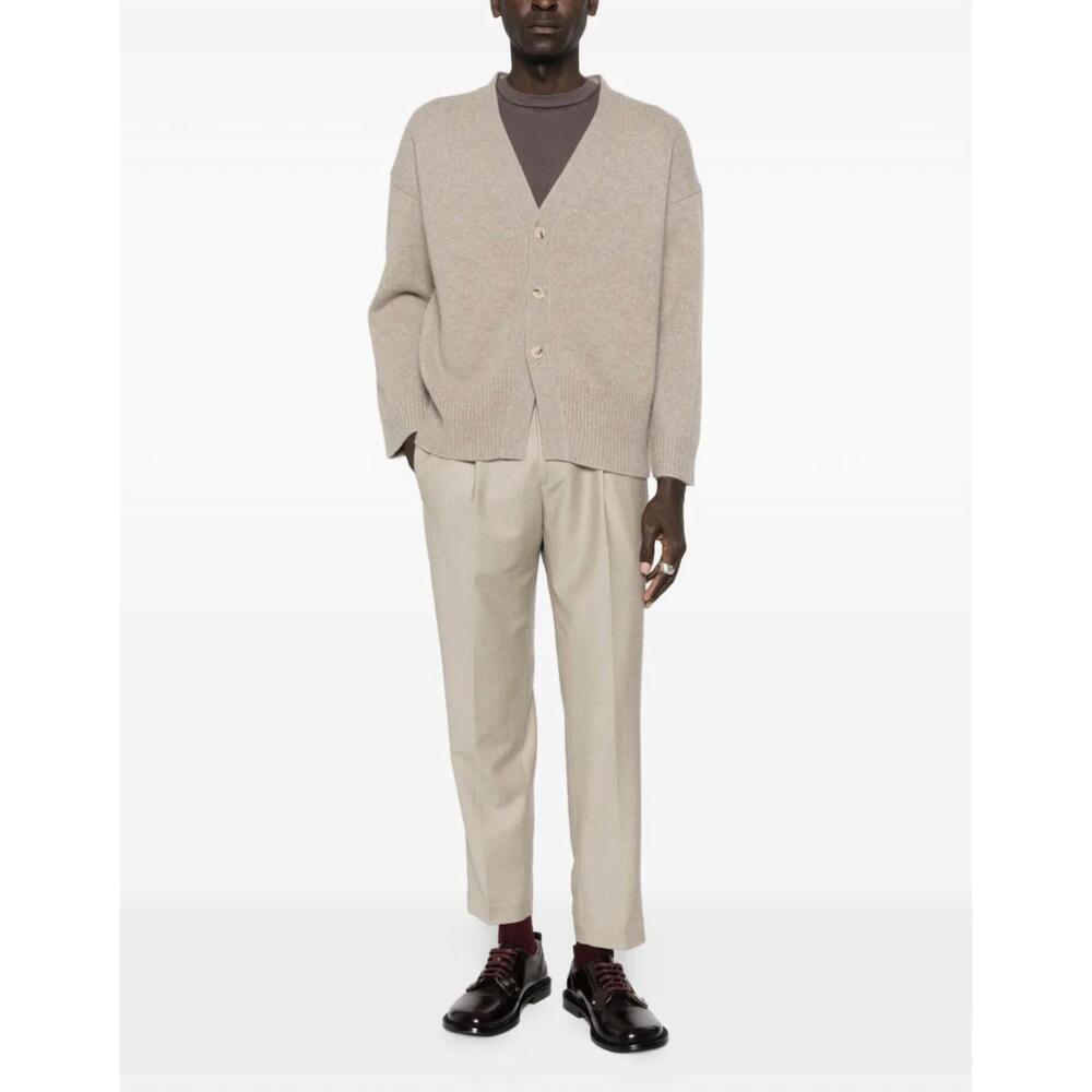 NEW ARCH4 CASHMERE cedar rise cardigan in beige melange
